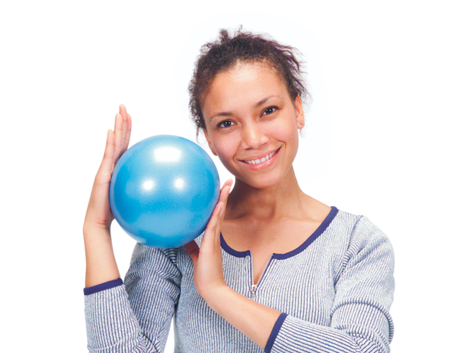 Мяч для гимнастики, Ø 15 см, цвет:  голубой. 
